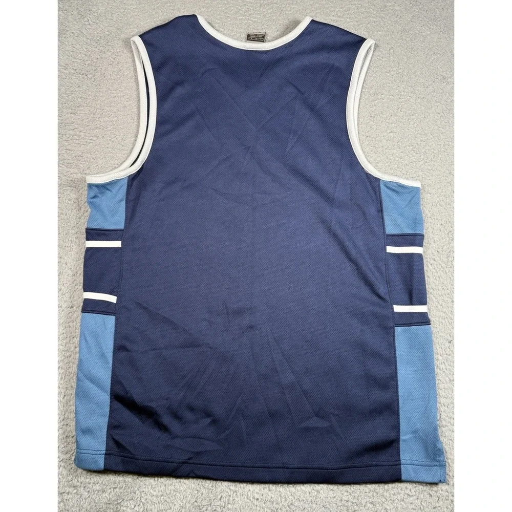 Vintage Y2K Nike Basketball Jersey Mens Large Blue‎ Swoosh Sleeveless Tank Top - Picture 6 of 8